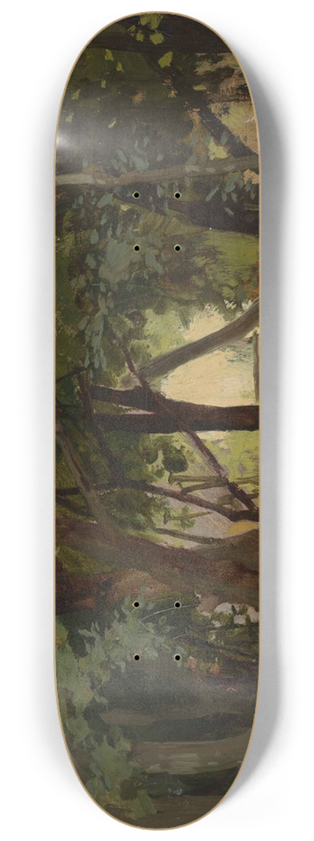 Tadeusz Popiel - Landscape study 8.25 inch art skate deck