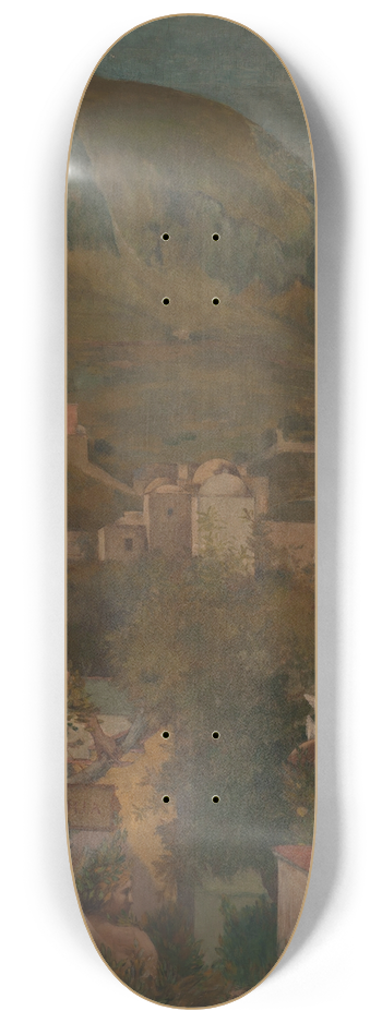 Ary Cornelis Renan - Ischia, scne antique 8.25 inch art skate deck