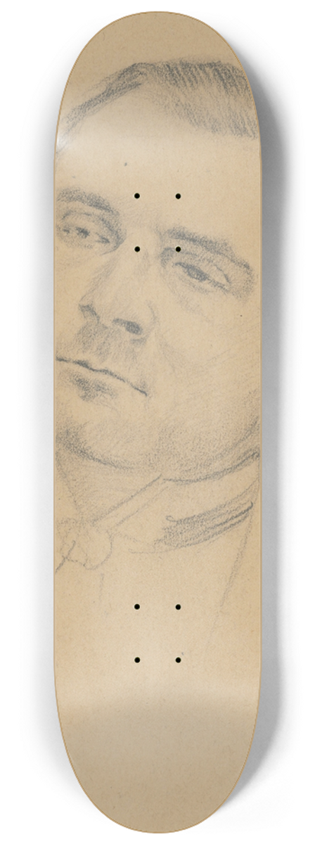 tefan Polkorb - Head Study of a Man 8.25 inch art skate deck