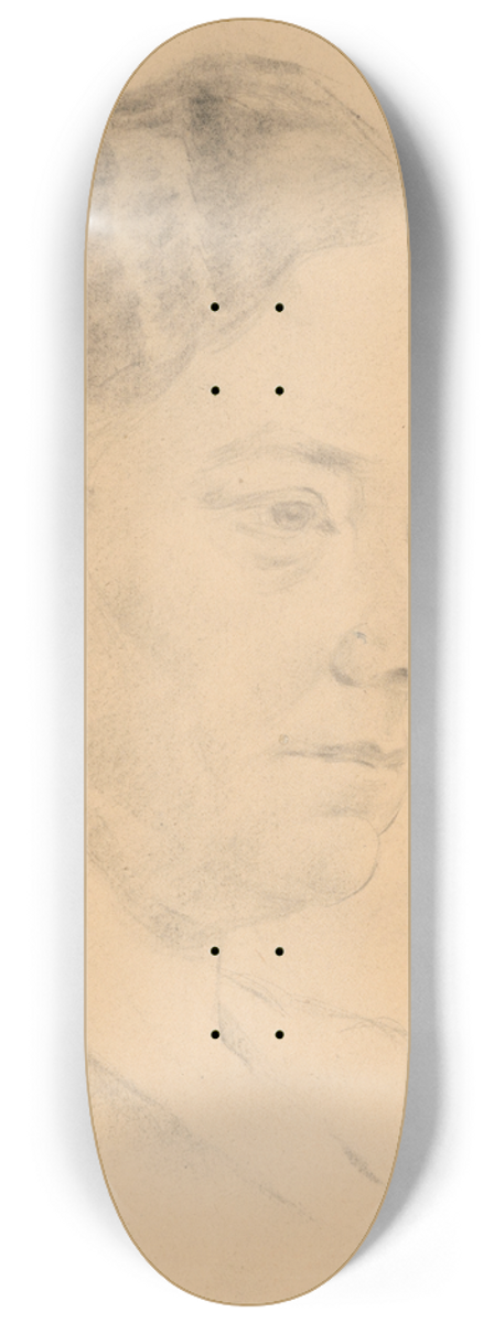 tefan Polkorb - Study of Female Head 8.25 inch art skate deck