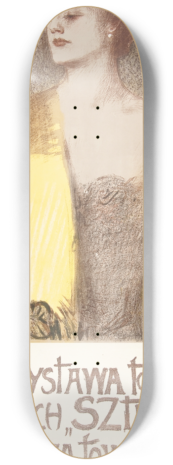 Teodor Axentowicz - VII Wystawa Towarzystwa Artystw Polskich Sztuka 8.25 inch art skate deck