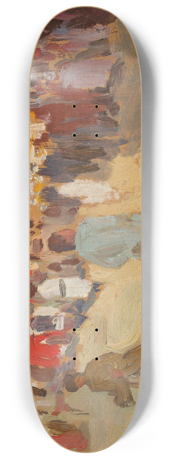 Teodor Ziomek - In the village on Sunday 8.25 inch art skate deck