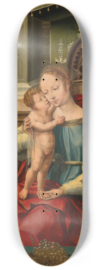 The Master Of The Mansi Magdalen - The Holy Family 8.25 inch art skate deck