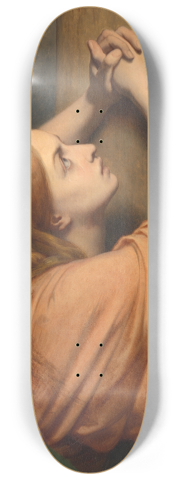 Ary Scheffer - Mary Magdalene At The Foot Of The Cross 8.25 inch art skate deck