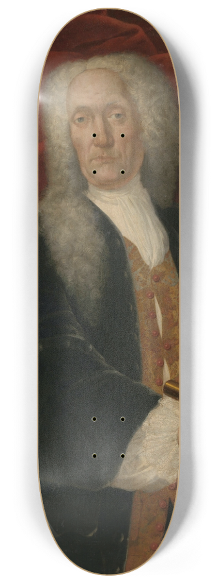 Theodorus Justinus Rheen - Abraham Patras (1735-1737) 8.25 inch art skate deck