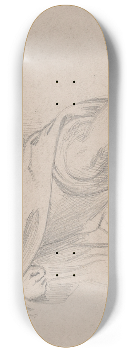 Theodor von Holst - Man Sleeping 8.25 inch art skate deck