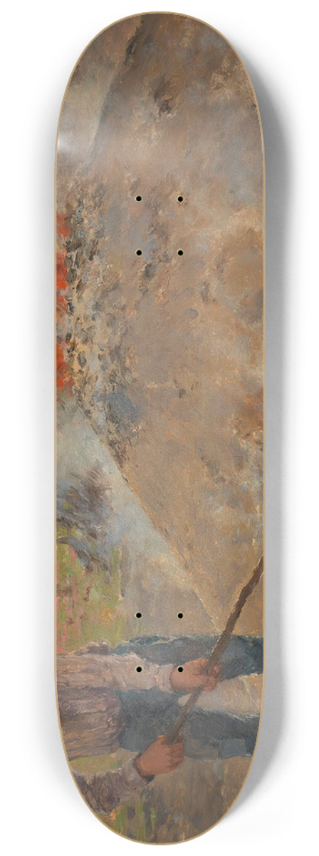 Theodor Von Hrmann - Im Wald von Fontainebleau (Khler) 8.25 inch art skate deck