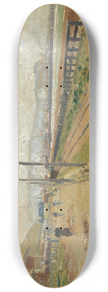 Theodor Von Hrmann - Uferbahn auf Jersey 8.25 inch art skate deck