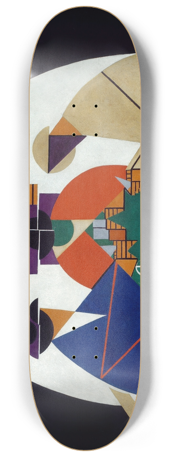 Theo van Doesburg - The Cardplayers 8.25 inch art skate deck