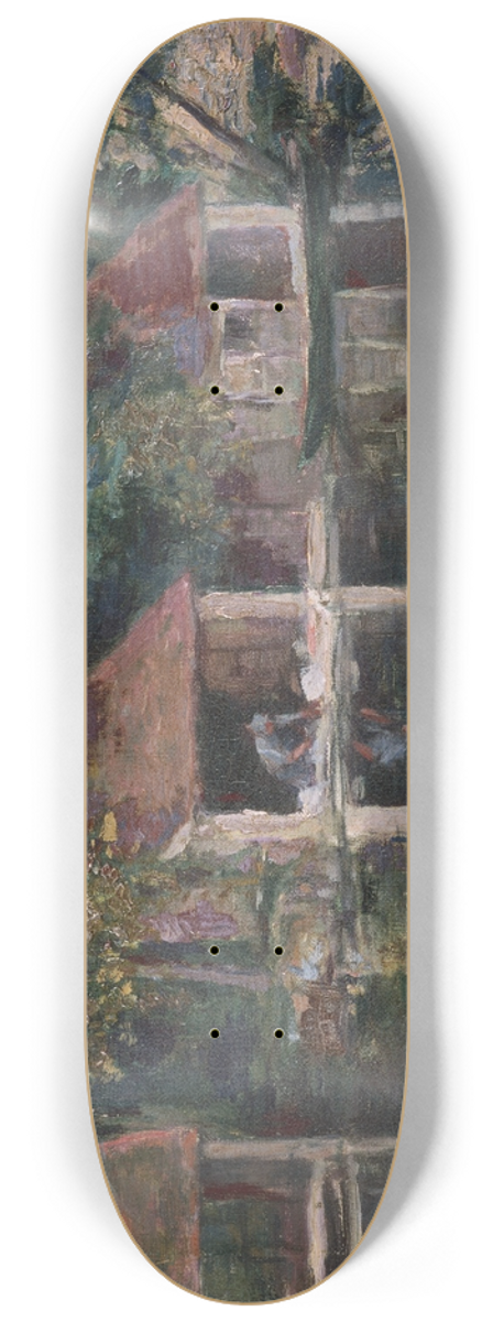 Asai Ch - Washing Place in Grez-sur-Loing 8.25 inch art skate deck