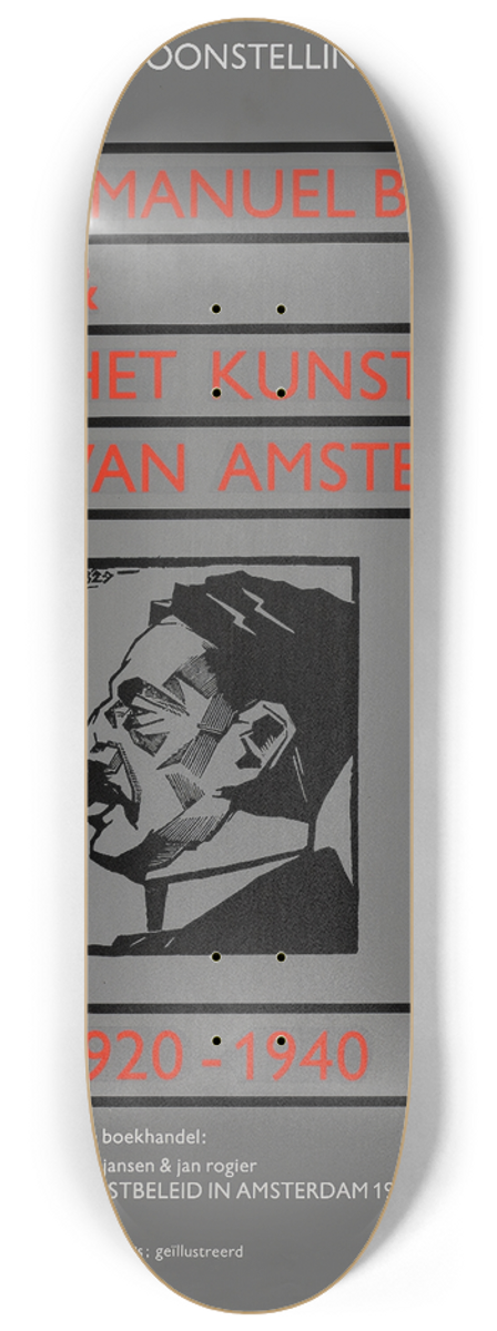 Thijs van Delden - Emanuel Boekman and het kunstbeleid van Amsterdam 8.25 inch art skate deck