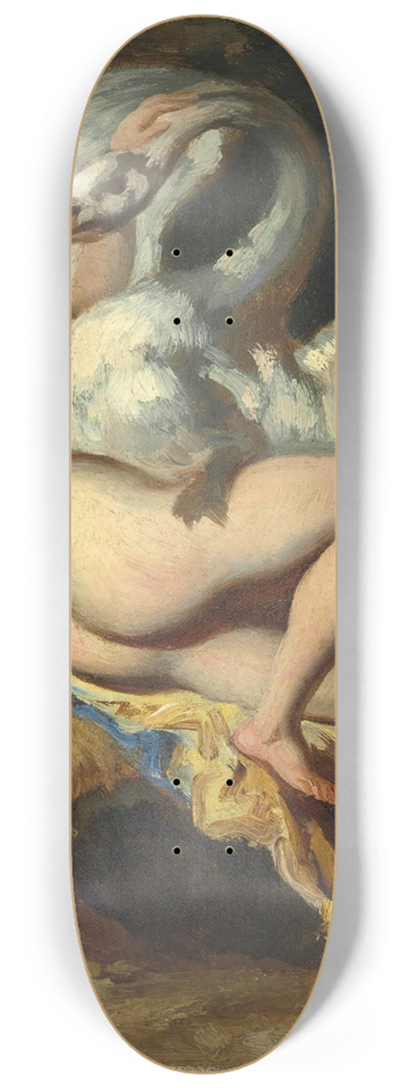 Thodore Gricault - Lda et le cygne (Leda and the Swan) 8.25 inch art skate deck