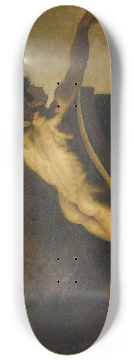 Thodore Gricault - Man Lying Down 8.25 inch art skate deck