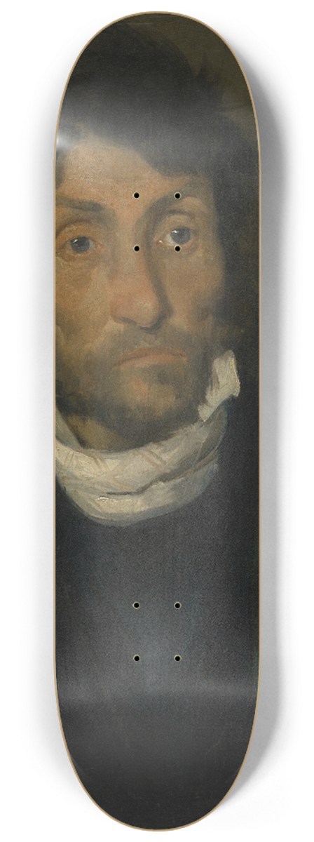 Thodore Gricault - Portrait of a Kleptomaniac 8.25 inch art skate deck