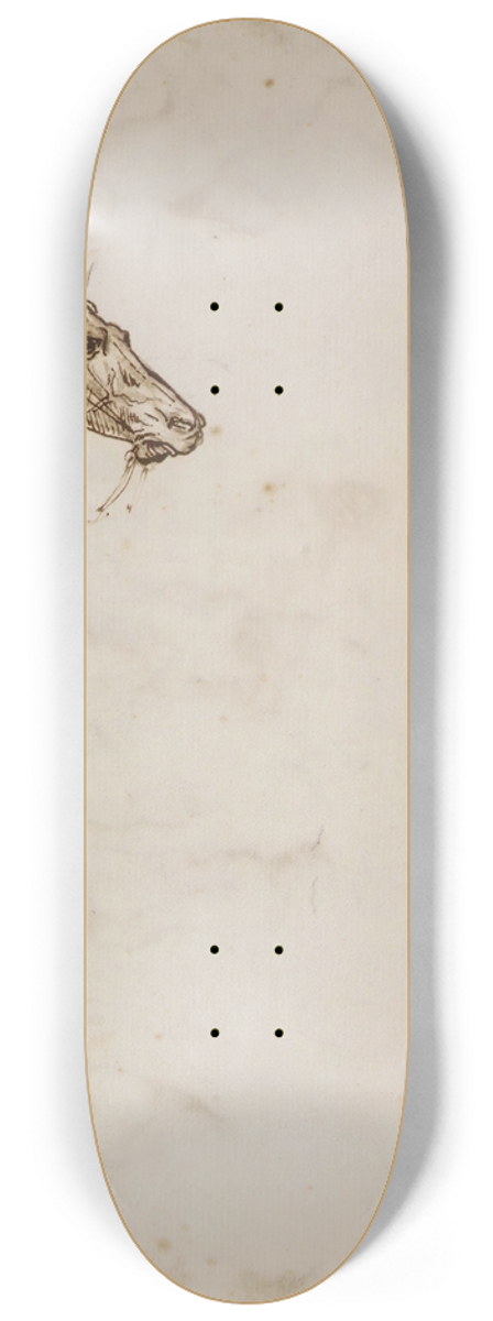 Thodore Gricault - Study of a Horse 8.25 inch art skate deck