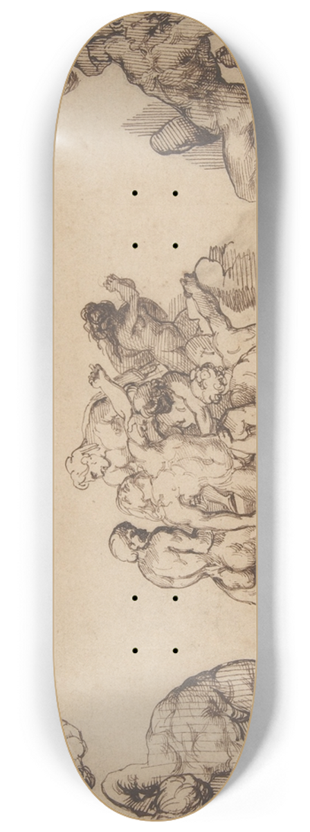 Thodore Gricault - The Rescue of a Drowned Man 8.25 inch art skate deck