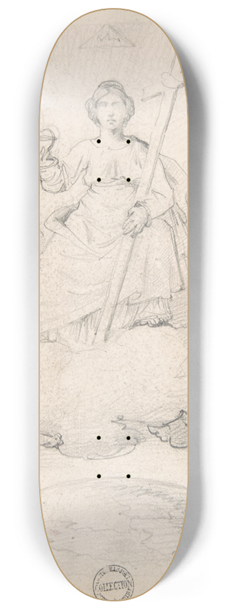Thodore Gricault - The Virgin of the Sacred Heart 8.25 inch art skate deck