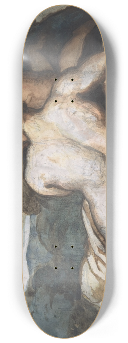 Thodore Gricault - Venus and Cupid in a Landscape, after Annibale Carracci 8.25 inch art skate deck