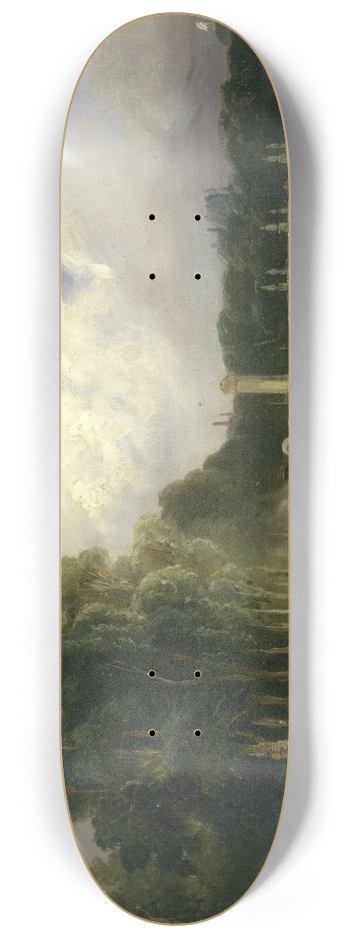 Thodore Gudin - Le Cours-la-Reine 8.25 inch art skate deck