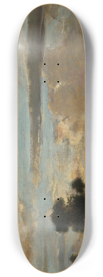 Thodore Rousseau - Soleil Couchant 8.25 inch art skate deck