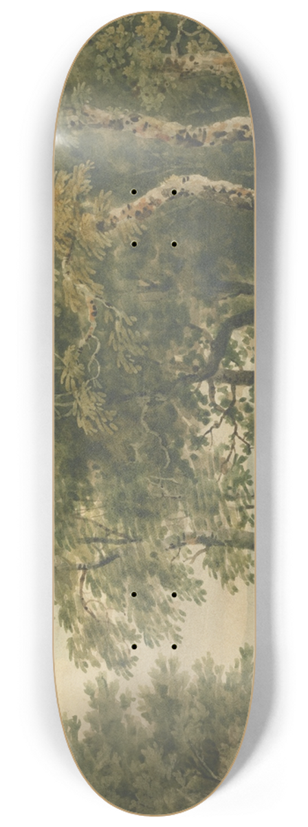 Thomas Barker - Landscape with a Man Driving Sheep 8.25 inch art skate deck