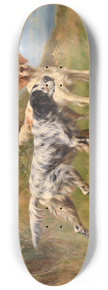 Thomas Blinks - Two English setters 8.25 inch art skate deck