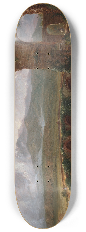 Thomas Cole - A View near Tivoli (Morning) 8.25 inch art skate deck