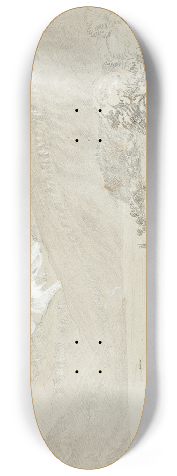Thomas Cole - Landscape with Jungfrau 8.25 inch art skate deck