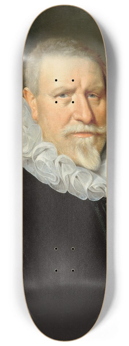 Thomas de Keyser - Portrait of an elderly Man 8.25 inch art skate deck