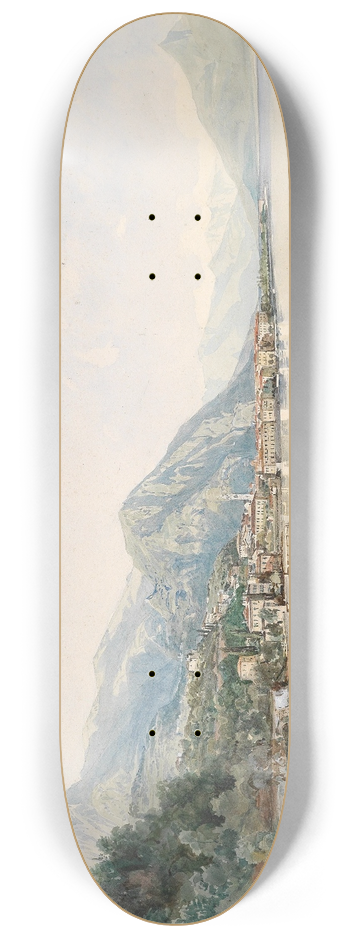 Thomas Ender - Blick ber den Comer See auf Bellaggio 8.25 inch art skate deck