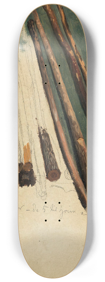Thomas Fearnley - Logs at the Beach 8.25 inch art skate deck