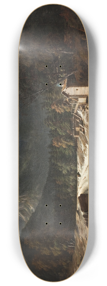 Thomas Fearnley - Norwegian Landscape, Marumfoss 8.25 inch art skate deck