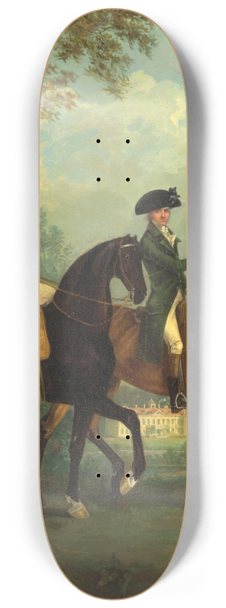 Thomas Gooch - Marcia Pitt and Her Brother George Pitt, Later 2nd Baron Rivers, Riding in the Park at Stratfield Sa 8.25 inch art skate deck