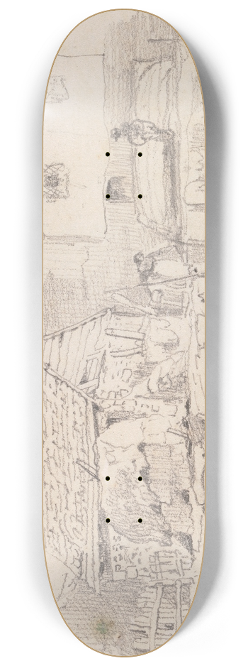 Thomas Hastings - On Hastings Beach, 3 October 1820 8.25 inch art skate deck