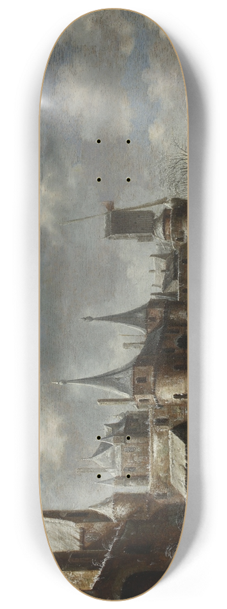 Thomas Heeremans - Skating by the city walls 8.25 inch art skate deck