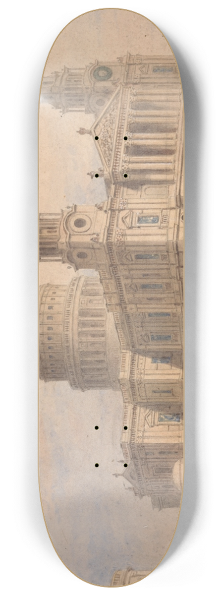 Thomas Hosmer Shepherd - St. Pauls Cathedral 8.25 inch art skate deck
