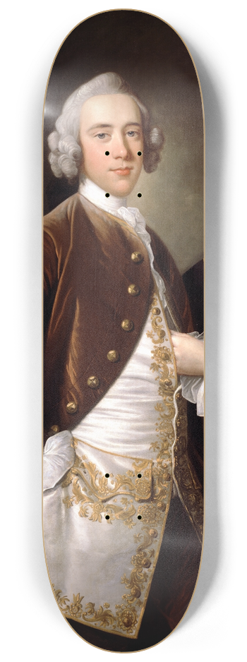 Thomas Hudson - Portrait of a Man 8.25 inch art skate deck