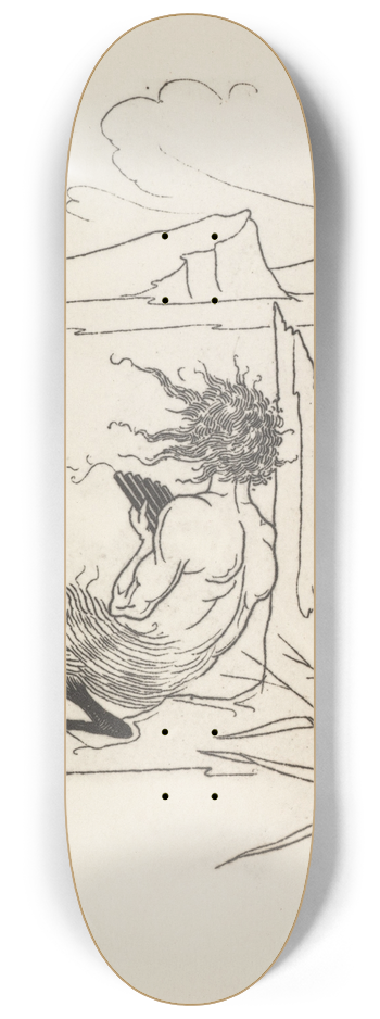 Aubrey Vincent Beardsley - Grotesques by Aubrey Beardsley 6 8.25 inch art skate deck