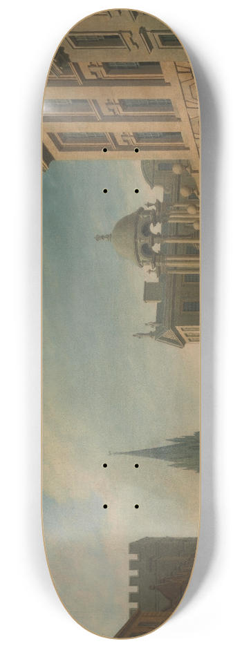 Thomas Malton the Younger - High Street, Oxford 8.25 inch art skate deck