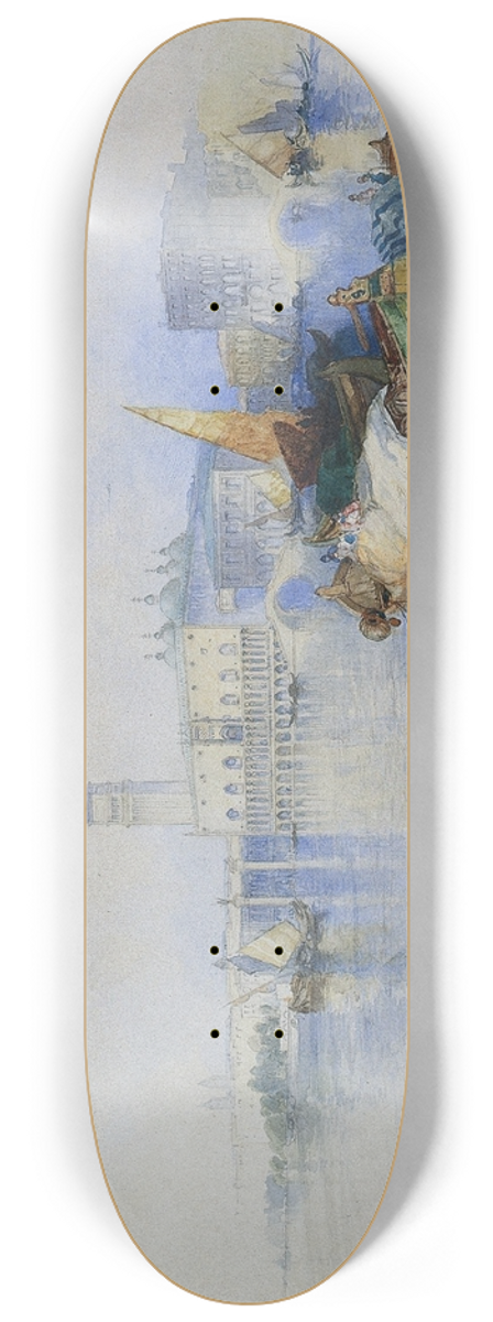 Thomas Moran - Basin of San Marco 8.25 inch art skate deck