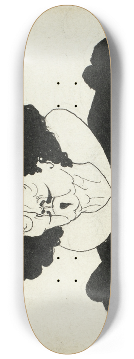 Aubrey Vincent Beardsley - Portrait of Whistler in Spanish 17th Century Costume 8.25 inch art skate deck