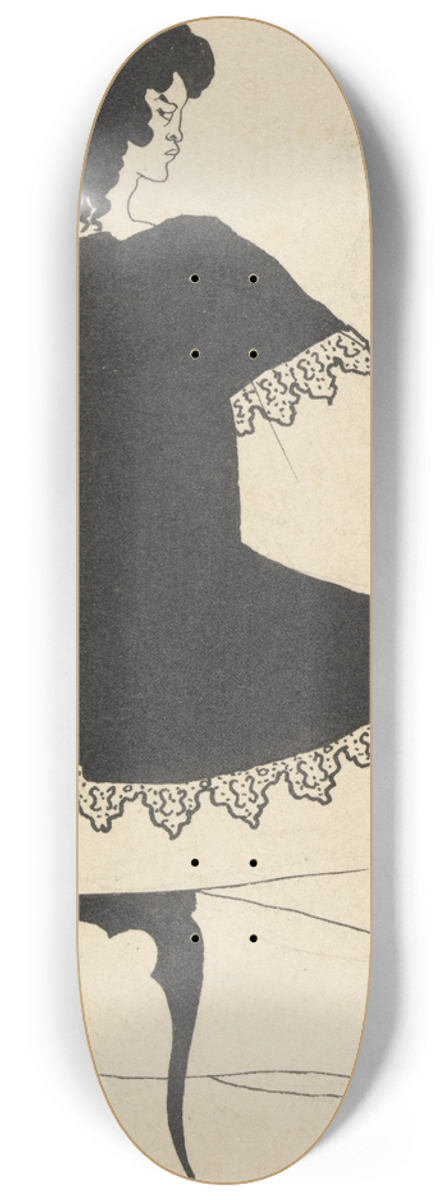 Aubrey Vincent Beardsley - Salome on Settle, The Conductor 8.25 inch art skate deck