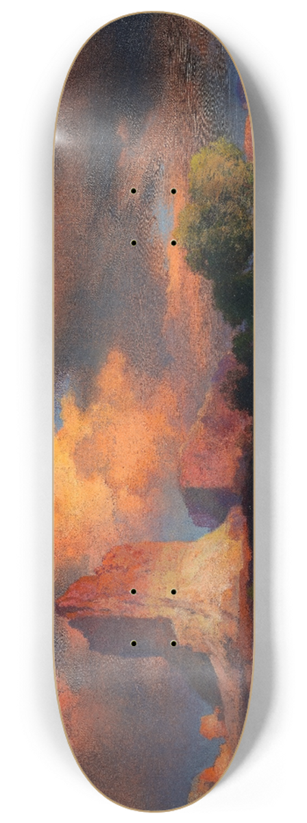 Thomas Moran - Sunset Cloud, Green River, Wyoming 8.25 inch art skate deck