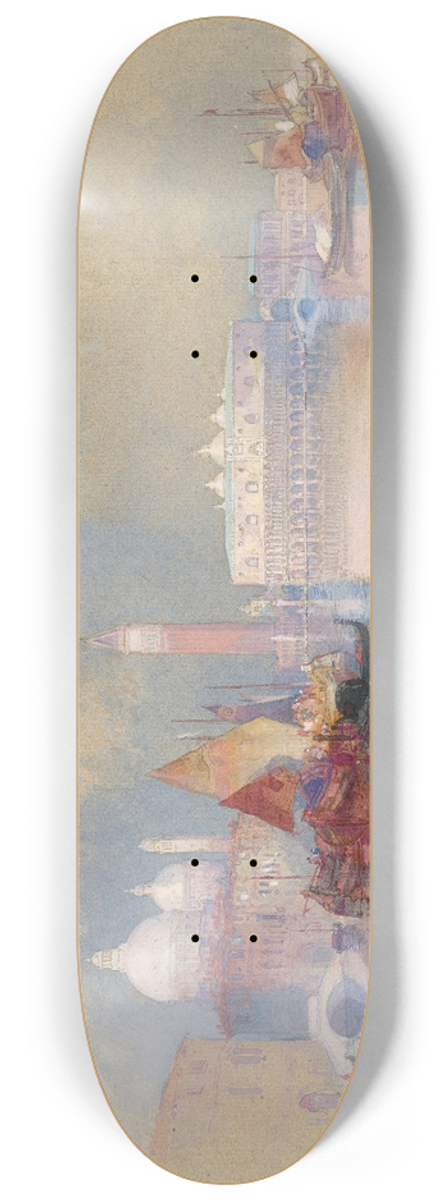Thomas Moran - View of Venice 8.25 inch art skate deck