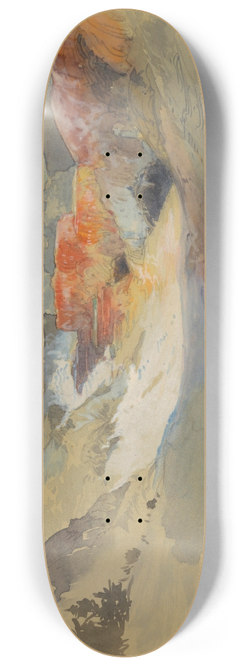 Thomas Moran - Yellowstone, Hot Springs 8.25 inch art skate deck