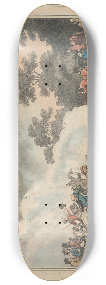 Thomas Rowlandson - A field day in Hyde Park 8.25 inch art skate deck