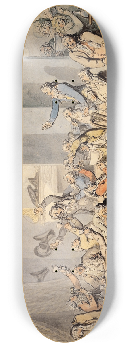 Thomas Rowlandson - The brilliants 8.25 inch art skate deck