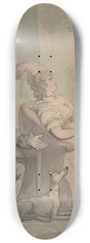 Thomas Rowlandson - The misunderstanding 8.25 inch art skate deck