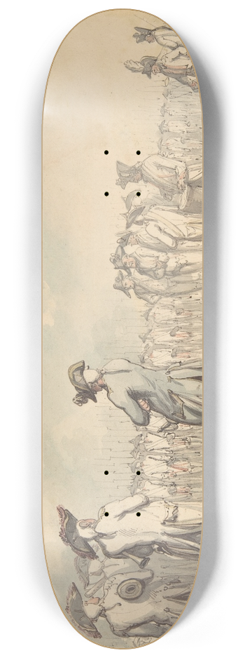 Thomas Rowlandson - The Review 8.25 inch art skate deck