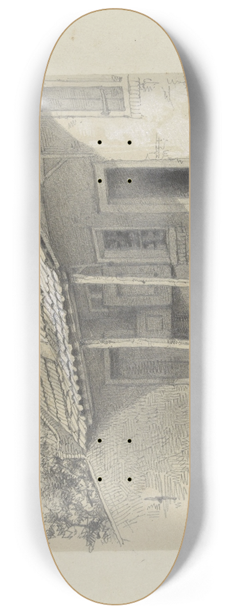 August Alleb - Huisje met afdak 8.25 inch art skate deck